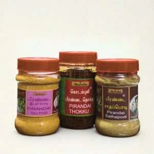 Marabu Combo Pack 3 Pirandai Thokku, Idli Podi & Satham Podi (Pack of 3)